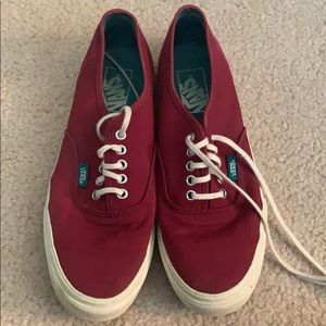 Maroon vans
